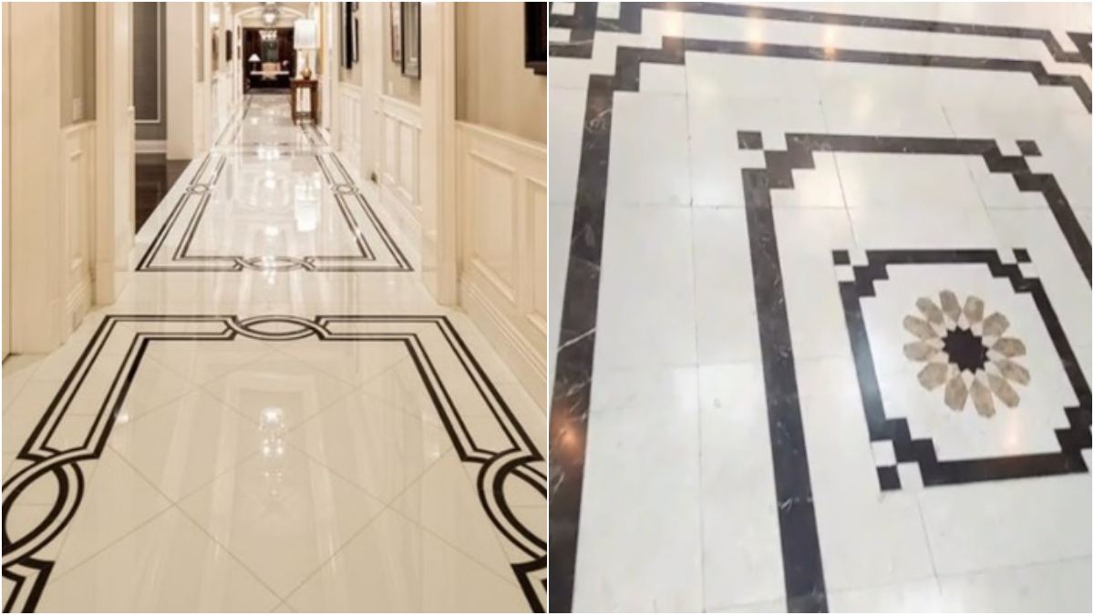 marble flooring pattern dwg